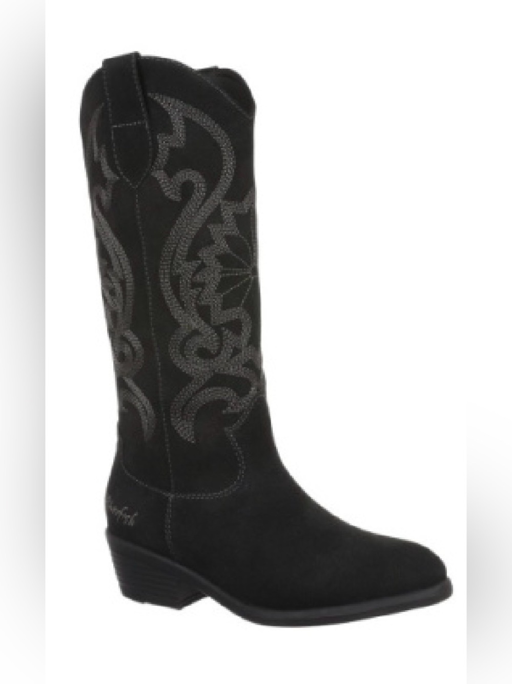 Blowfish Malibu Stutter Cowboy Boot Suede